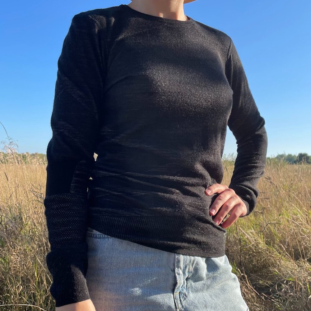 Smartwool Women's Size Small Wool Blend Black Longsleeve Shirt